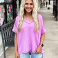 Saturday Strolling Top PURPLE