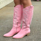 Queen Dolly Western Boots PINK