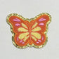 Multi Orange Butterfly Iron On Patch