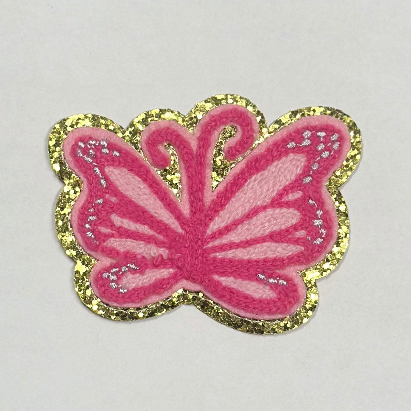 Multi Pink Butterfly Iron On Patch