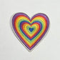 Rainbow Heart Iron On Patch
