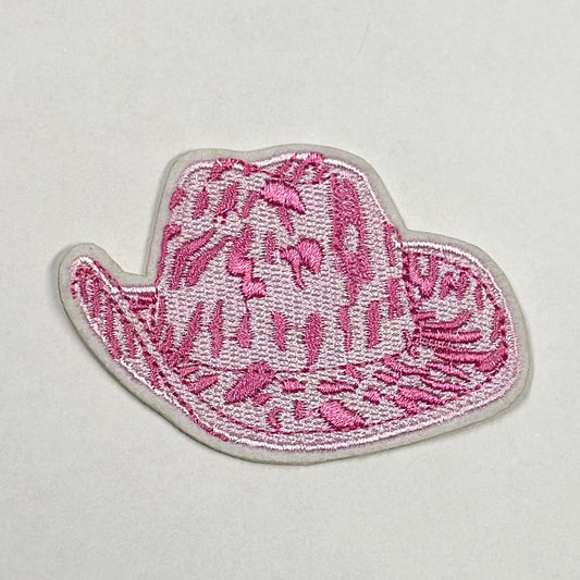 Cowgirl Hat Iron On Patch