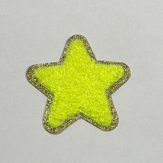 Star Iron On Patch YELLOW