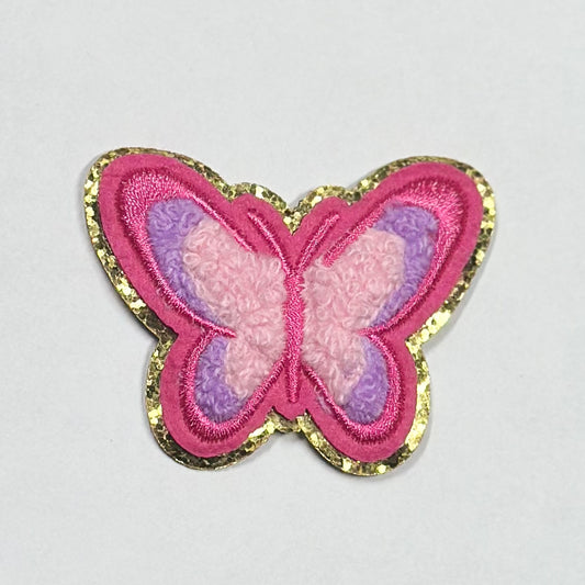 Pink/Purple Butterfly Iron On Patch