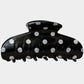 Lulu Mac Polka Dot Hair Clip BLACK/WHITE