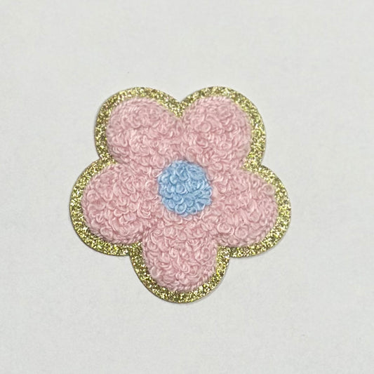 Flower Iron On Patch LIGHT PINK