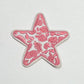 Cow Print Star Iron On Patch