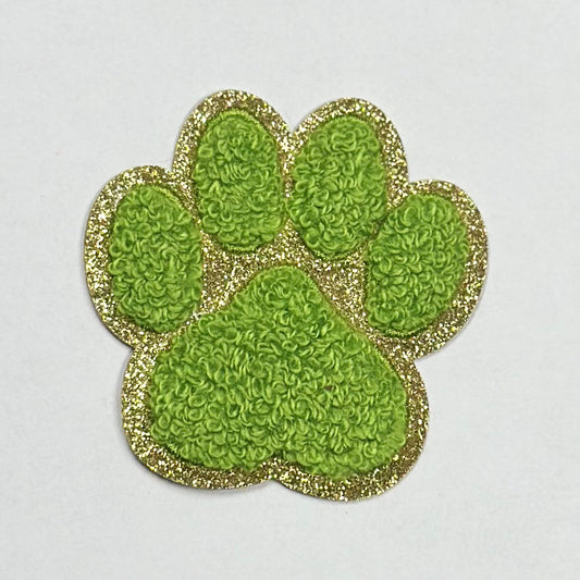 Paw Iron On Patch GREEN