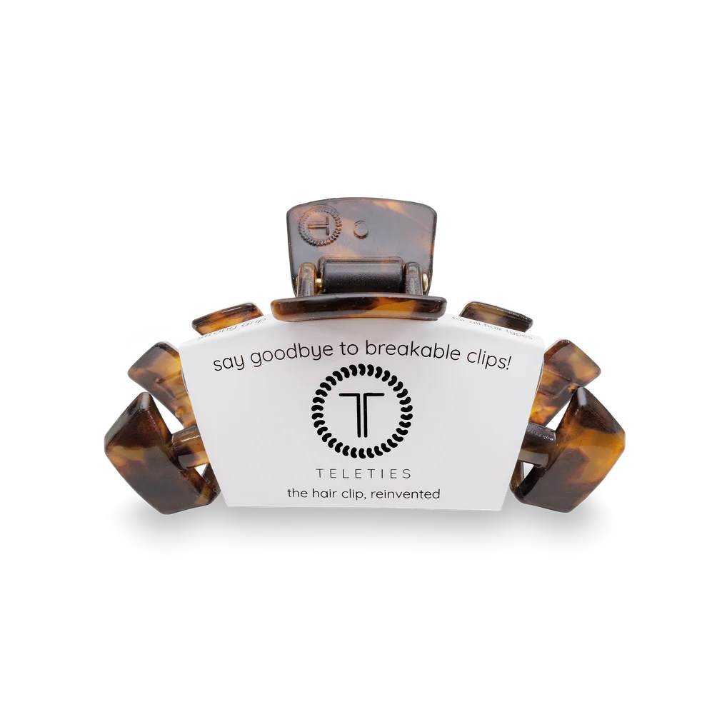 Teleties Classic Tortoise Claw Clip | Medium