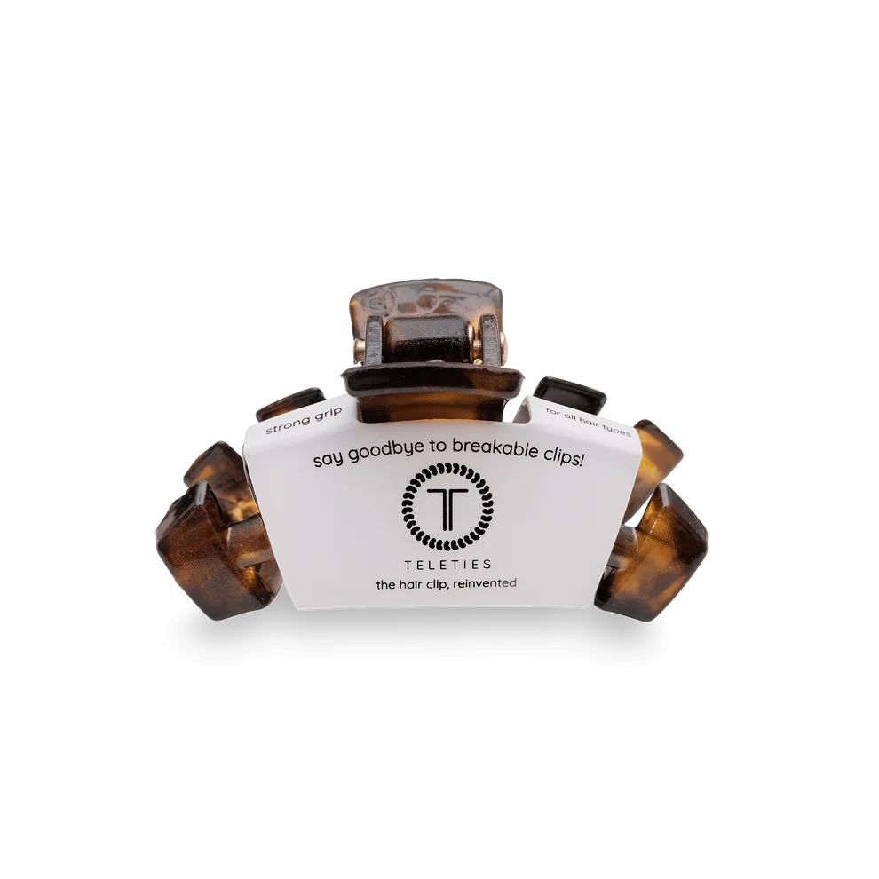Teleties Classic Tortoise Claw Clip | Tiny