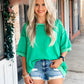 Spin Me Around Oversized Top GREEN