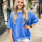 Spin Me Around Oversized Top BLUE