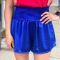 American Babe Smocked Shorts BLUE *FINAL SALE*