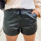 Highway Home Faux Leather Shorts