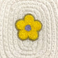 Flower Iron On Patch YELLOW