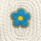 Flower Iron On Patch BLUE