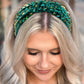 Serena Velvet Headband GREEN