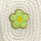 Flower Iron On Patch GREEN