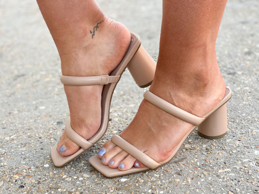 Strut It Heel NUDE *FINAL SALE*