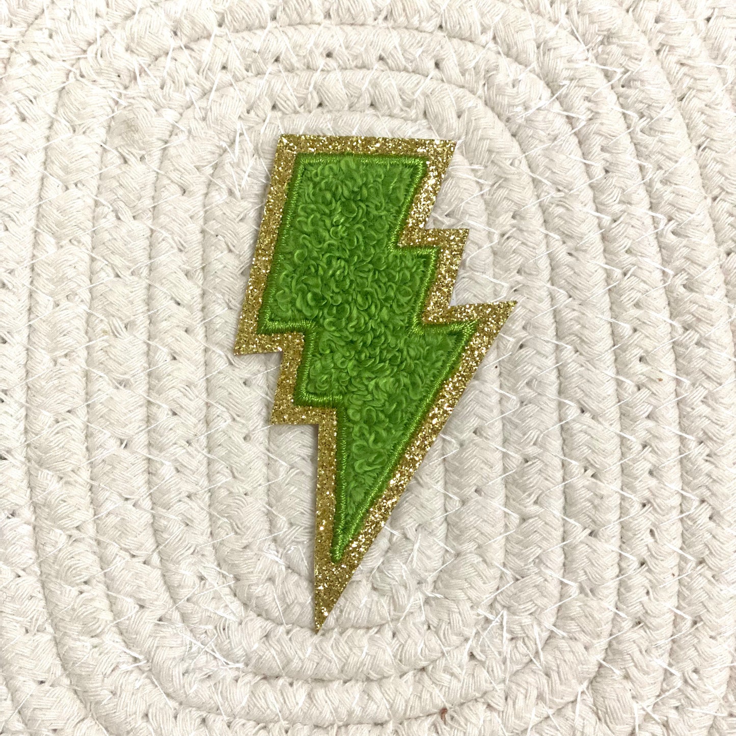 Bolt Iron On Patch GREEN
