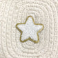 Star Iron On Patch WHITE